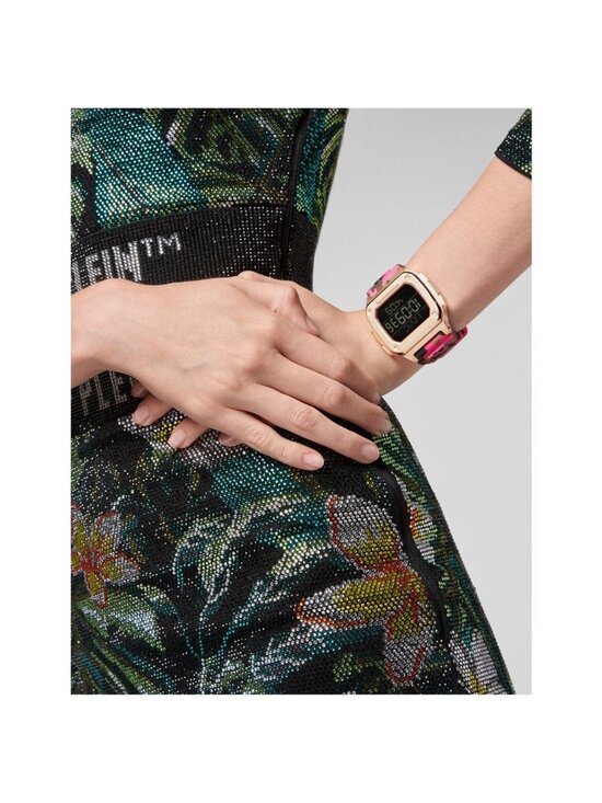 NWT Philipp Plein Hyper Shock Quartz Digital Black Dial Unisex Watch main image 5